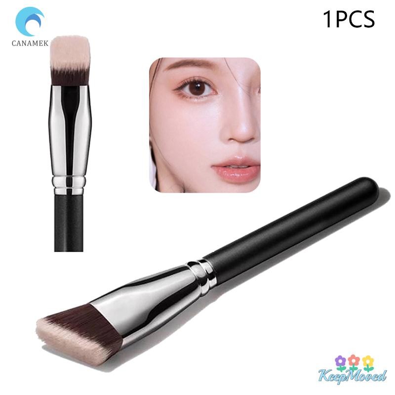 KeepMoved Angled Liquid Contour แปรงแต่งหน้าครีม Blush Liquid Foundation แปรงมุม Foundation เครื่องมือความงามใหม่