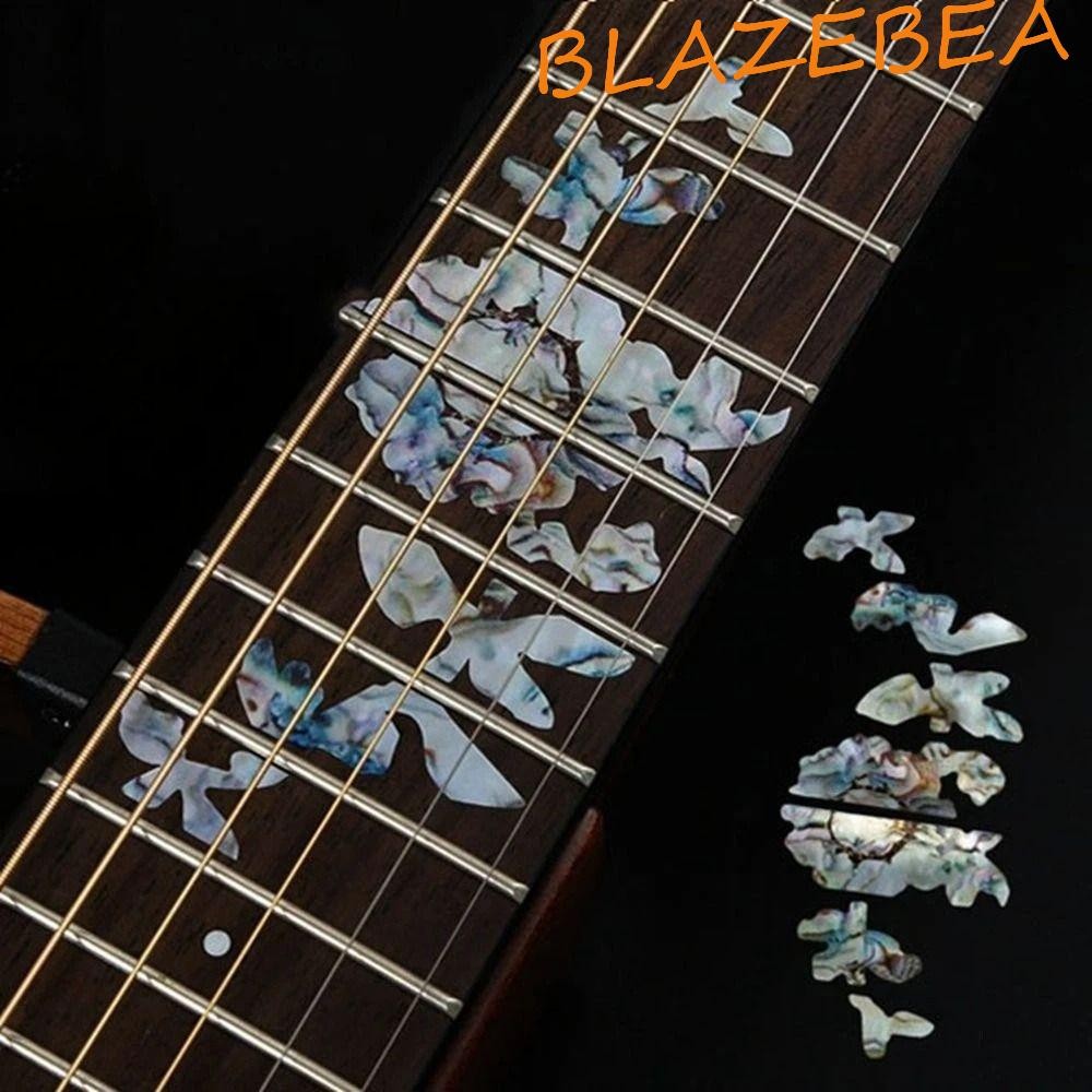 Blazebea Cross Inlay Decals กีตาร์อะคูสติกเครื่องดนตรี Ultra Thin Bass กีตาร์ไฟฟ้ากีตาร์ Inlay สติกเ