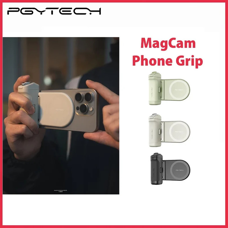 PGYTECH โทรศัพท์มือถือถ่ายภาพจับไฟเติมแม่เหล็ก MagCam จับบลูทู ธ ระยะไกลกล้องช่วยชาร์จไร้สาย