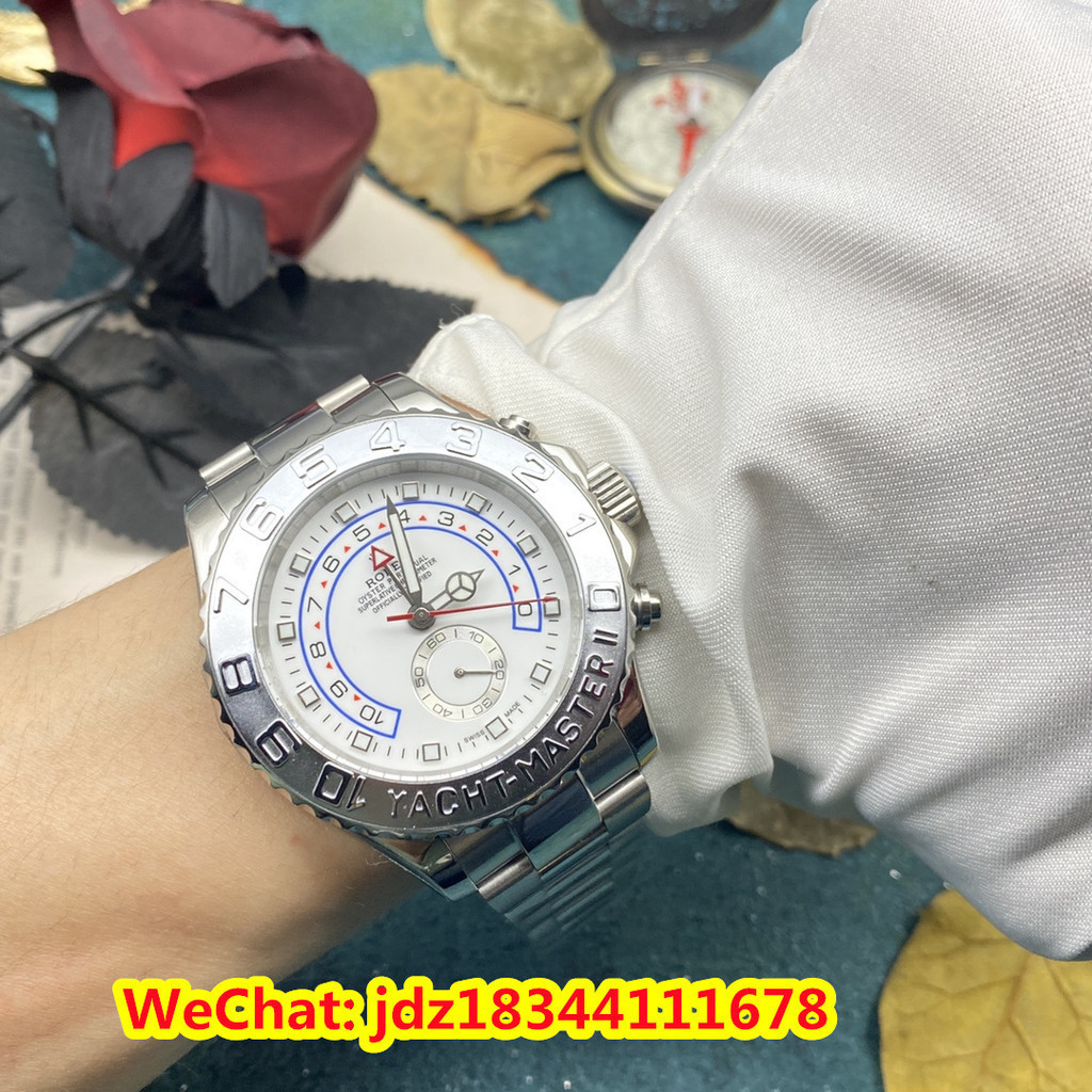 R.olx Oyster Perpetual Yacht-Master II Series 42mm Fashion Mens Mechanical Watch