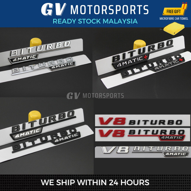 พร้อมสต็อก Biturbo 4Matic Biturbo 4Matic Plus V8 Biturbo 4 Matic Mercedes AMG รถ Emblemauto ชิ้นส่วน