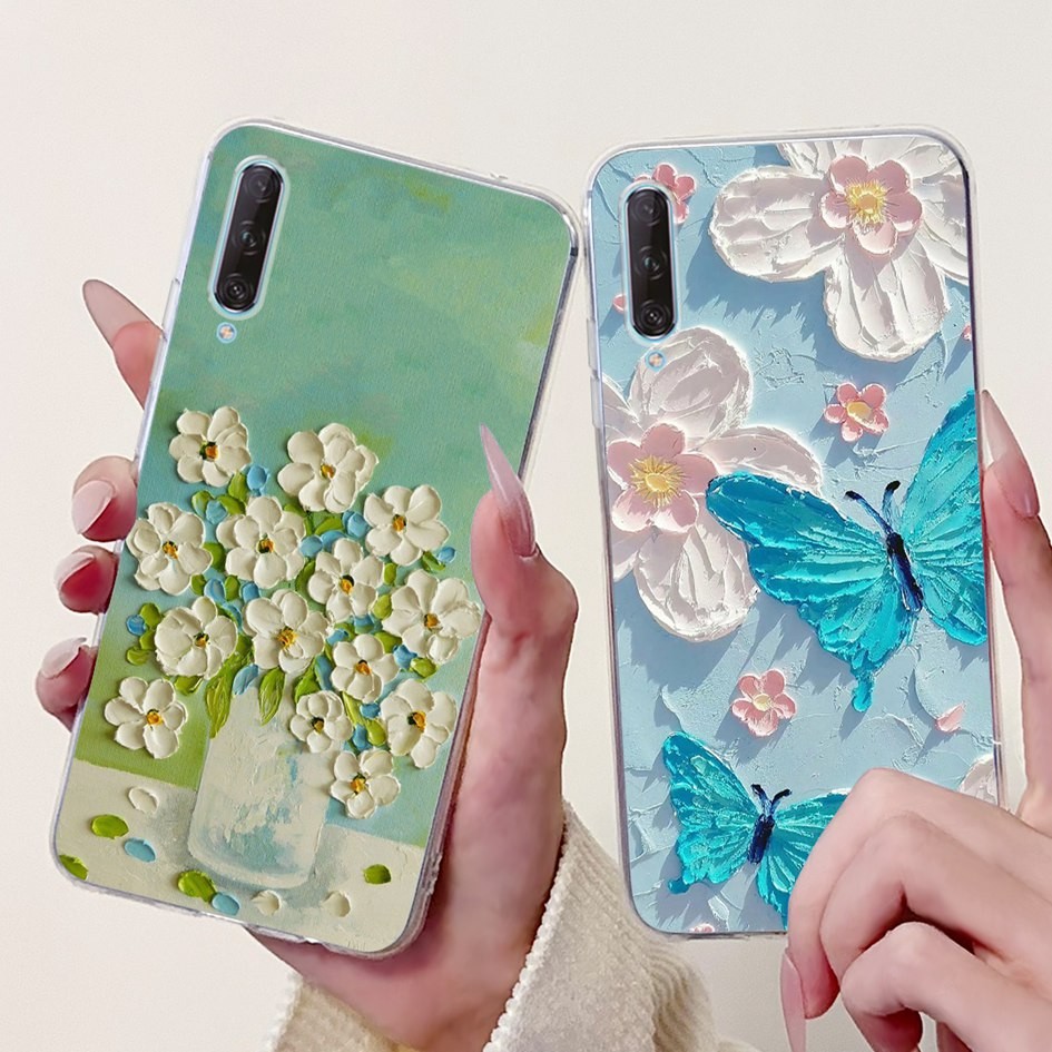 สําหรับ Huawei Y9s กรณี STK-L21 STK-L22 STK-LX3 ​​​​​​​เคสซิลิโคนเคสโทรศัพท์ใสแบบนุ่มสําหรับปลอก Huawei P Smart Pro 2019