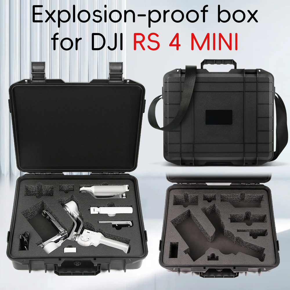 เข้ากันได้กับเคสป้องกันการระเบิด DJI RS4MINI, กล่องป้องกันกิมบอลแบบมือถือ RS4MINI, กล่องเก็บอุปกรณ์เ