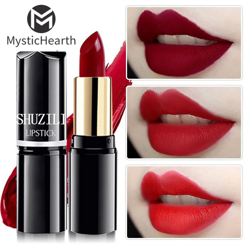 【cod】ลิปสติกแท่งกลม Shuzili 12 สี เครื่องสำอางให้ความชุ่มชื้น กันน้ำ ง่ายต่อการระบายสี 【mystichearth】 【local Stock】