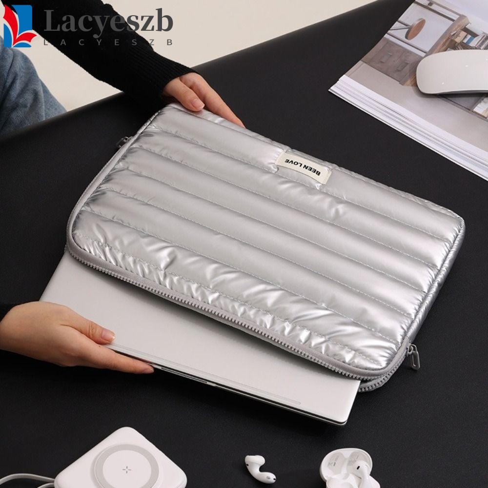Lacyeszb กระเป๋าใส่แล็ปท็อป, เคสป้องกันคอมพิวเตอร์สไตล์เกาหลี 14 นิ้ว, กระเป๋าใส่โน๊ตบุ๊คแฟชั่นน้ําหนักเบานุ่มสําหรับโน๊ตบุ๊คแล็ปท็อป