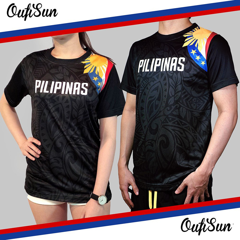 Flag Print Street Mens Casual Top เสื้อยืดแขนสั้น Tribal Pilipinas (Full Sublimated Activewear Tshirt / Jersey)