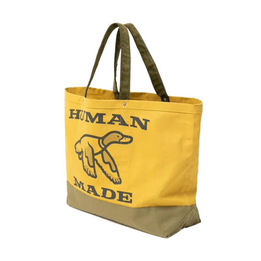 HUMAN MADE HUNTING TOTE BAG ขนาดใหญ่สีเหลือง
