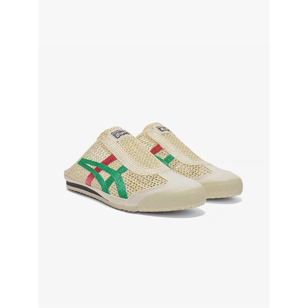Onitsuka Mexico 66 SABOT ฤดูใบไม้ผลิฤดูร้อนรองเท้าแตะผู้ชายผู้หญิงรองเท้าแตะ 1183C123-103