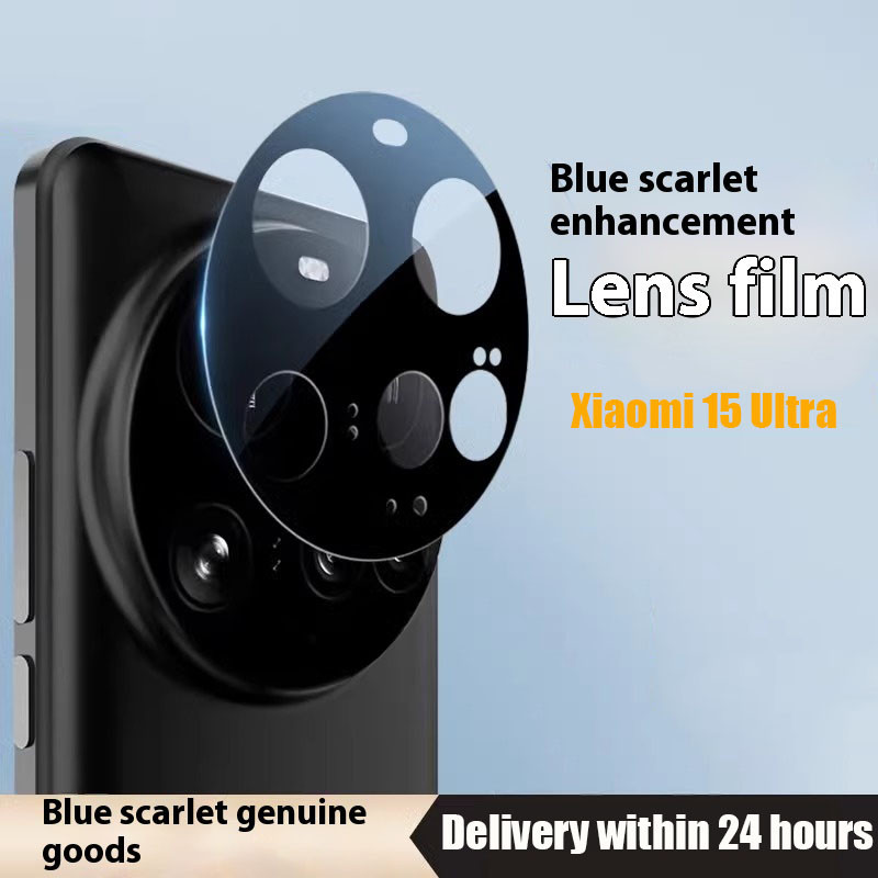 9h เลนส์กล้องกระจกนิรภัยสําหรับ Xiaomi Mi 15 Ultra Back กล้องหน้าจอสีดําตัวป้องกันเลนส์สําหรับ Xiaom