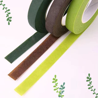 COZII ฟลอร่าเทป ก้านลวดดอกไม้สีเขียว และฟลอร่าเทป เกสรดอกไม้ประดิษฐ์ DIYดอกไม้วัสดุที่ทําด้วยมือ