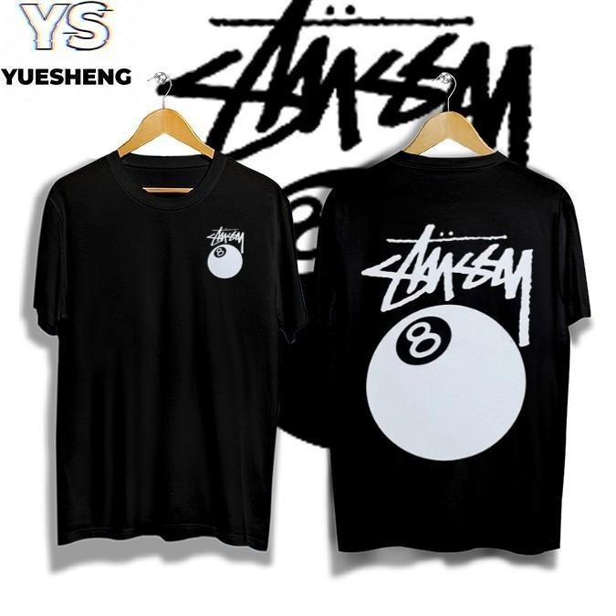 เสื้อ เสื้อยืดชาย สไตล์ฮิปฮอป คอกลมแขนสั้น เสื้อ 8 ball เสื้อยืด oversize เสื้อฮิปฮอป