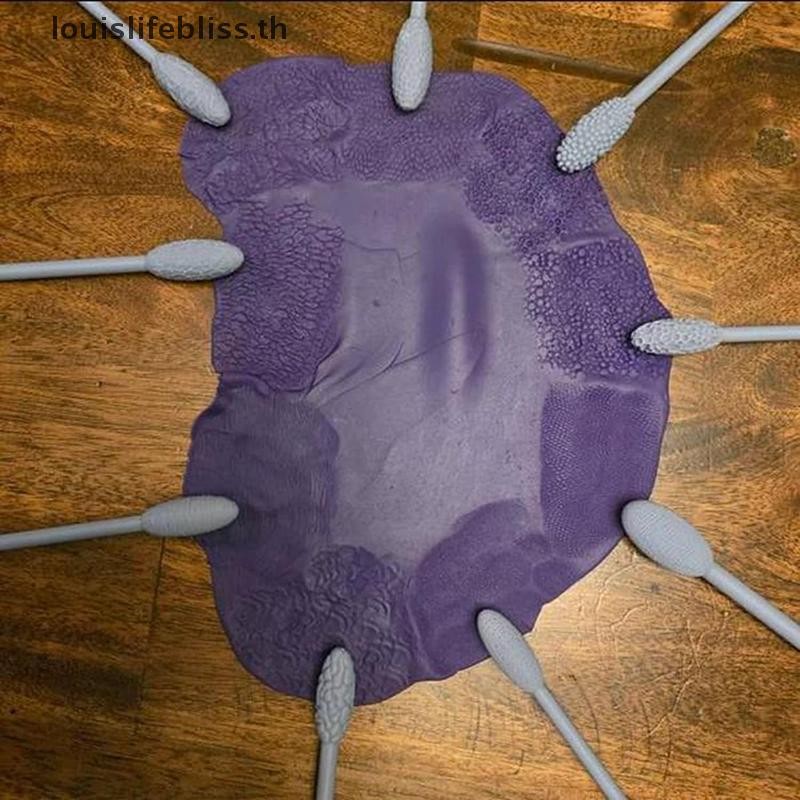 Louislifebliss Texture ชุดเครื่องมือสําหรับ Clay Art, Oval Clay Modeling Pattern Rollers Kit, Clay Texture Rolling Emboss ลายสก๊อตลูกกลิ้งมือ,การสร้างแบบจําลอง Sticks สําหรับงานฝีมือ DIY (เดี่ยว - รูปที่ 4