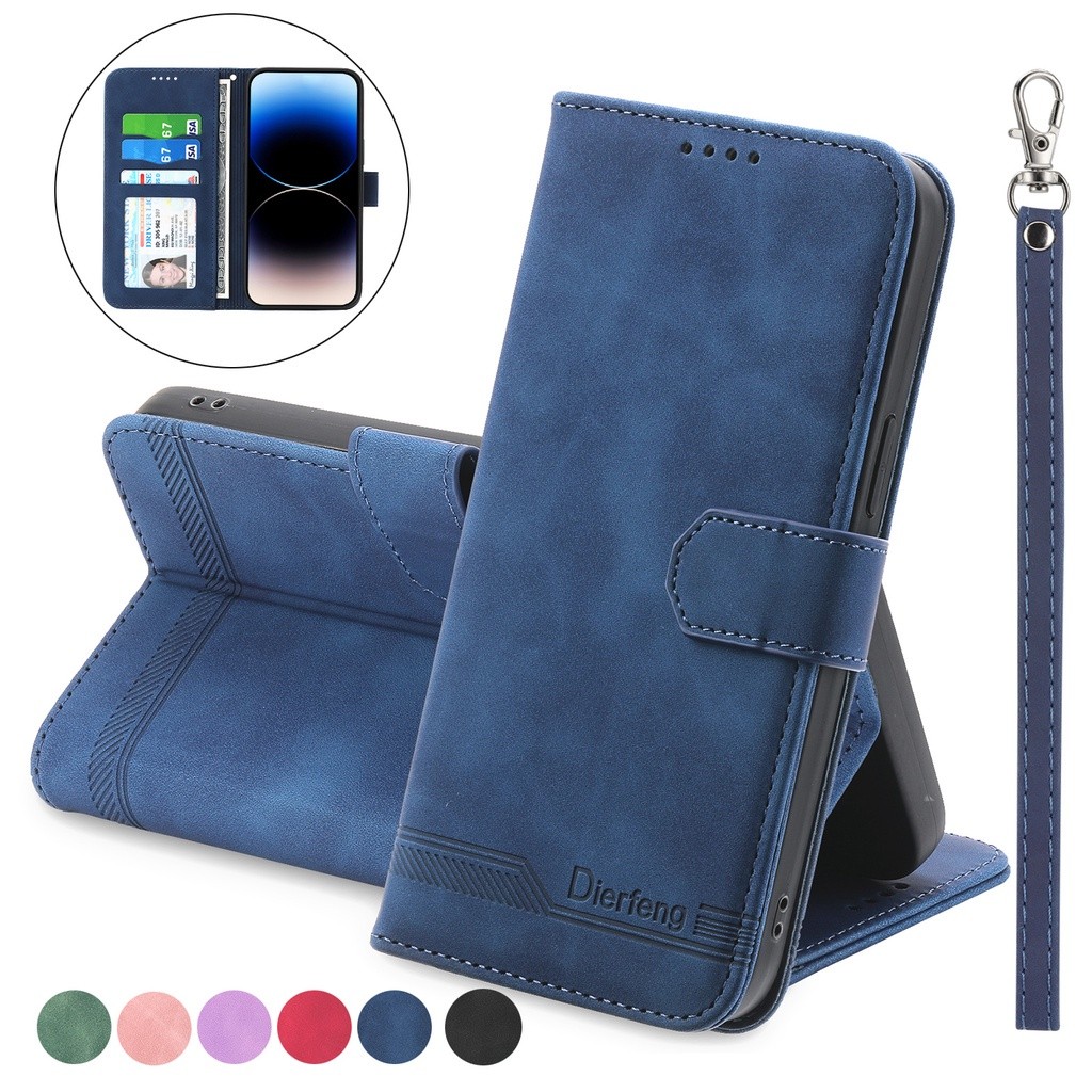 กรณีพลิกสําหรับ Nokia G60 5G G22 G21 G11 C32 C22 C12 C31 C21 Plus C2 2nd Edition 2E Faux PU ปกหนังกร