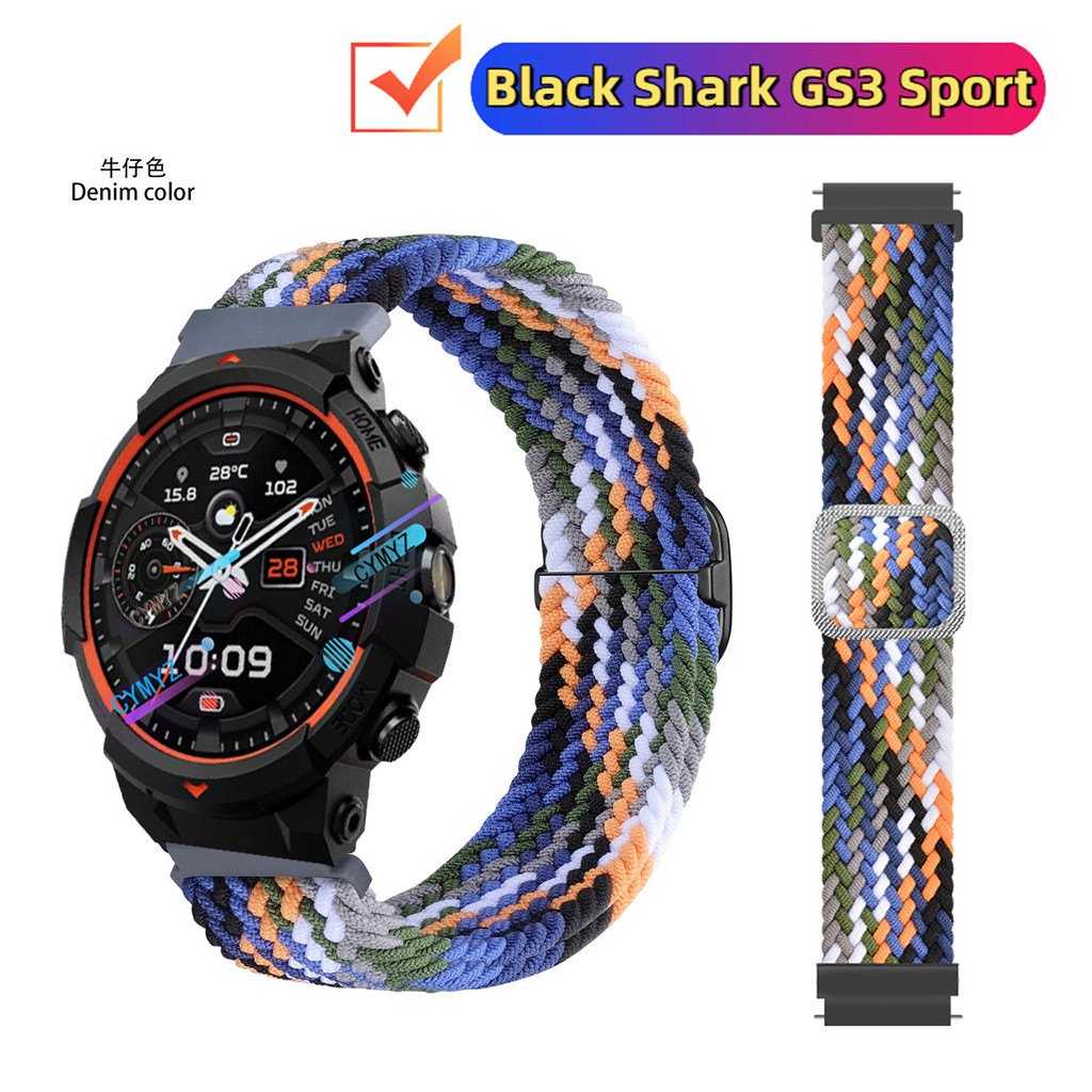 Black Shark GS3 สายสปอร์ต สายไนลอนสําหรับ Black Shark GS3 Sport Smart watch สายนาฬิกา สายรัดข้อมือกี