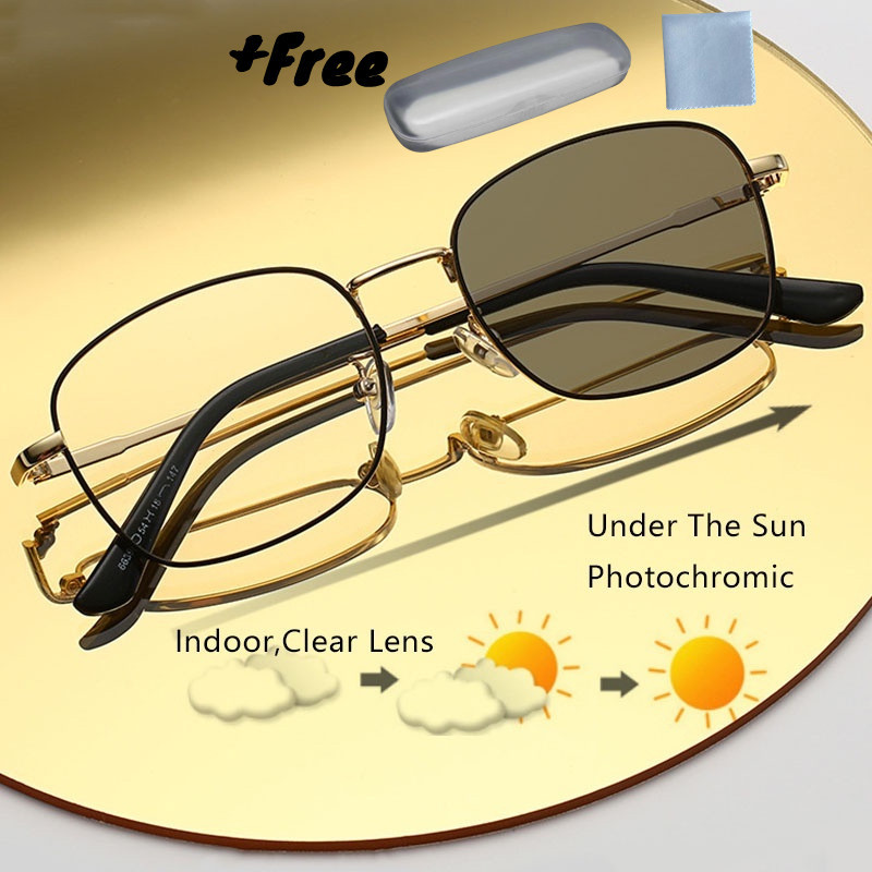 LUSEEN แว่นตาป้องกันรังสีสําหรับผู้หญิงผู้ชายแว่นตาโฟโตโครมิกป้องกันแสงสีฟ้าแว่นตา