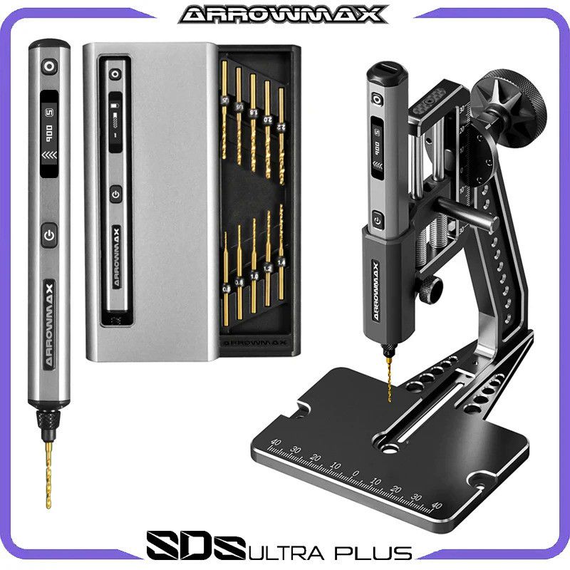 ARROWMAX Mini Electric Drill with Benchtop Press Cordless Hand Drill Kit for Crafts Wood Plastic Home DIY SDS Ultra Plus