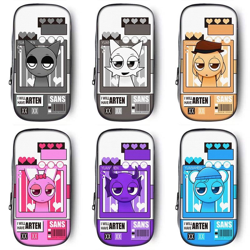 Rhythm Box sprunki Oren กล่องดินสอนักเรียน Influencer กล่องดินสอขายดี 2025 กระเป๋าเครื่องเขียนสไตล์ใหม่