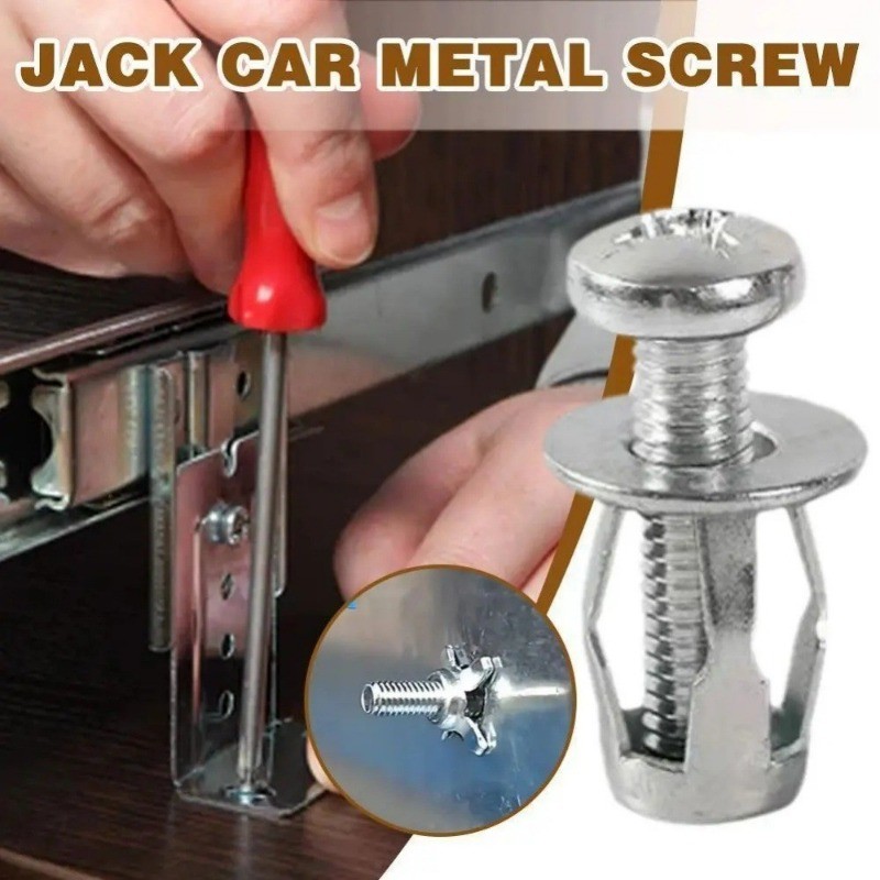 4 ชิ้น M4 M5 M6 M8 กลีบ Rivet ล็อคถั่วสกรูป้ายทะเบียนคงที่สําหรับรถยนต์รถสกรูเหล็กผิวโลหะสกรูแจ็คถั่ว