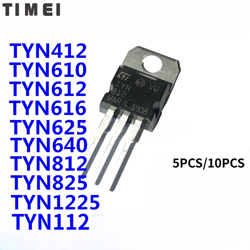 10/5pcs ใหม่ Original TYN412 TYN610 TYN612 TYN616 TYN625 TYN640 TYN812 TYN825 TYN1225 TYN112 TO-220 Single-ase Thristor