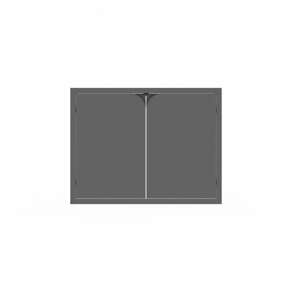 shophome468 KITZCHO บานซิงค์คู่พร้อมปีกวงกบเปิดคู่6080 KENCUHSFT6080XGR สีแกรไฟต์ รับประกันของเเท้