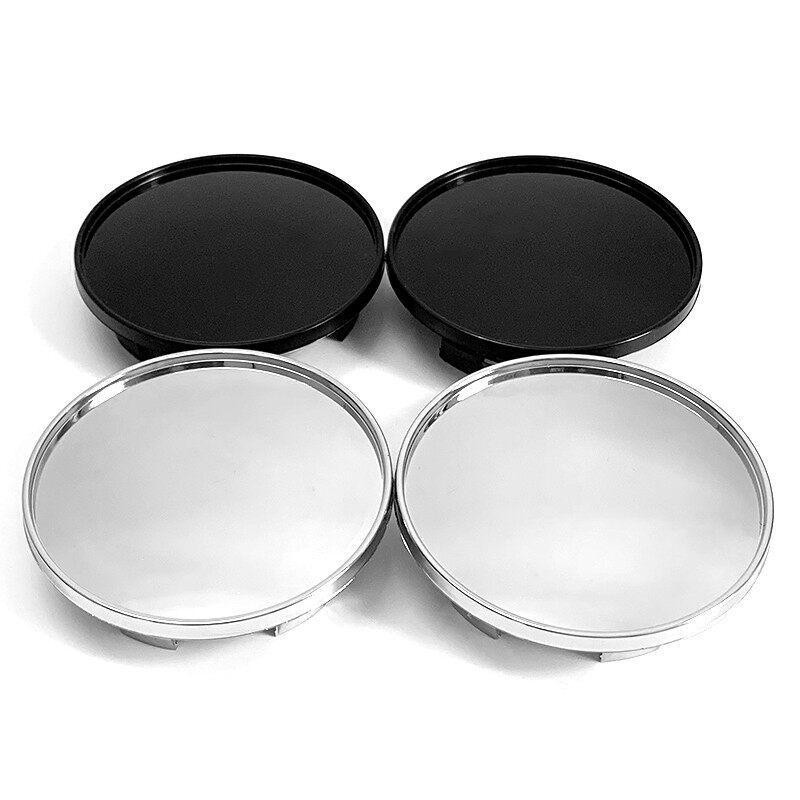 การปรับเปลี่ยนรถ: 4 ชิ้น/ล็อตว่างเปล่า 69 มม. ฝาครอบดุมล้อ - Universal Fit สําหรับ Audi A3, A4, A5, 