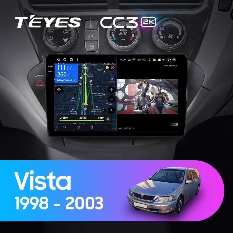 Teyes CC3L CC3 2K แผ่น dvd GPS เครื่องเล่นมัลติมีเดีย วิดีโอ นําทาง GPS แอนดรอยด์ 10 No 2din 2 din สําหรับ Toyota Vista V50 1998-2003