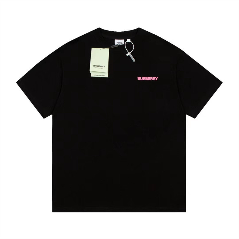 สตรีทแฟชั่นผู้ชายและผู้หญิงผ้าฝ้ายเสื้อยืดสีชมพูพิมพ์แขนสั้น เสื้อยืด เสื้อลําลอง ไม่จํากัดเพศ