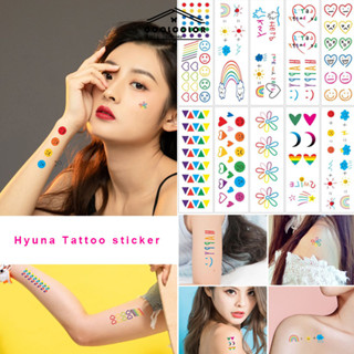 ในไทย✨การเรียนรู้ที่น่ารักสายรุ้งรอยยิ้มสติ๊กเกอร์บรรทัดกันน…