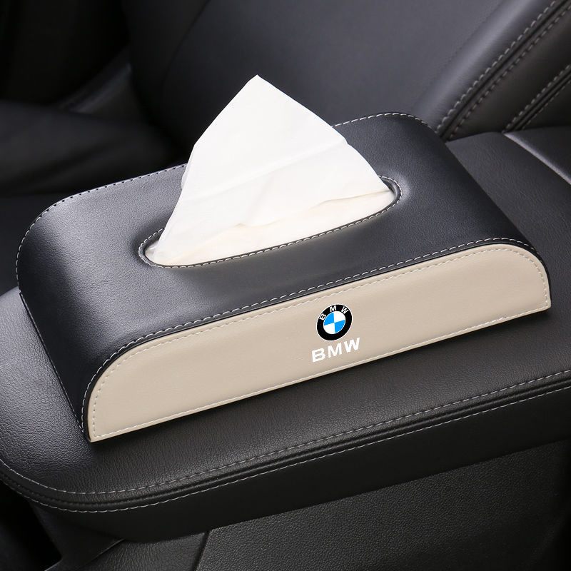 กล่องทิชชู่หนัง อเนกประสงค์ คุณภาพสูง สําหรับรถยนต์ BMW 5 series 3 series 1 series 7 series x1x2x3x4x5x6x7