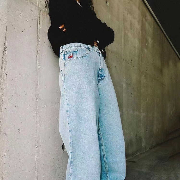 【X-MEN】 กางเกงยีนขากว้าง ทรงหลวม สไตล์สเก็ตบอร์ด สําหรับผู้ชาย Big Boy Jeans mind erro DLH