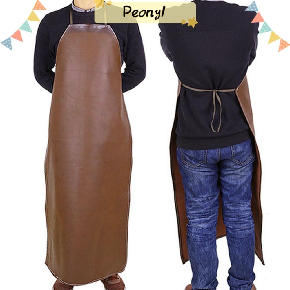 Pdony ผ้ากันเปื้อนหนัง กันความร้อน กันเปลวไฟ ทนทาน สําหรับเชื่อม