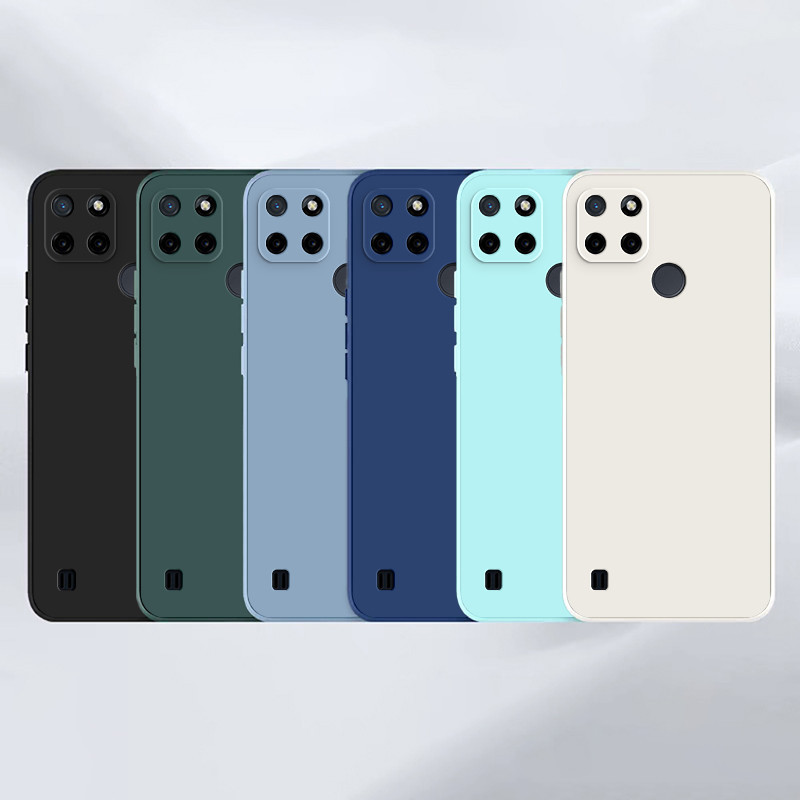 เคส Realme C21Y C25Y C21 C25 C25S C15 C12 Narzo 20 เคสโทรศัพท์ หลายสี อ่อนนุ่ม ทนทาน กันกระแทก มุมขวา ใหม่ล่าสุด