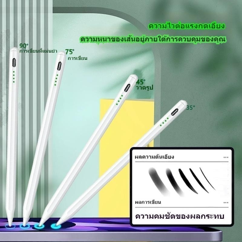ปากกาไอแพด สำหรับ Air5 Air4 Air3 Pro12.9/11 gen10,9,8,7,6 9.7 ปากกาสไตลัส Stylus Pencil 2 ปากกาทัชสกรีน - รูปที่ 4
