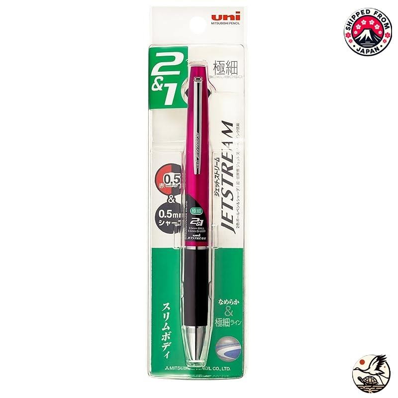 [888 From Japan] Mitsubishi Pencil Multifunction Pen Jetstream 2&1 0.5 Pink Easy To Write Msxe380005