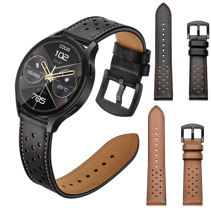 สายหนังสําหรับ COLMI i28 Ultra Strap Smartwatch Band Soft Sports Bracelet Replacement