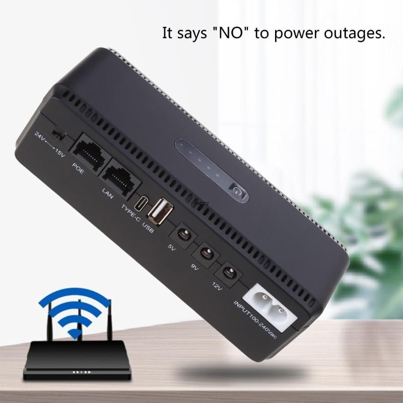 ✿ Ups แบตเตอรี่สํารอง 10400mAh 5V 9V 12V 2A 15V 24V พาวเวอร์ซัพพลายสํารอง