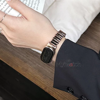 ประณีตโลหะสําหรับ Xiaomi Mi Band NFC 10 9 8 Pro 7 6 5 3 4 ผีเสื้อโลหะหัวเข็มขัดออกแบบสายรัดข้อมือแฟชั่น Miband สําหรับ HW Fit 3 4 Pro Redmi 5 4 Band 18 มม.20 มม.22 มม.