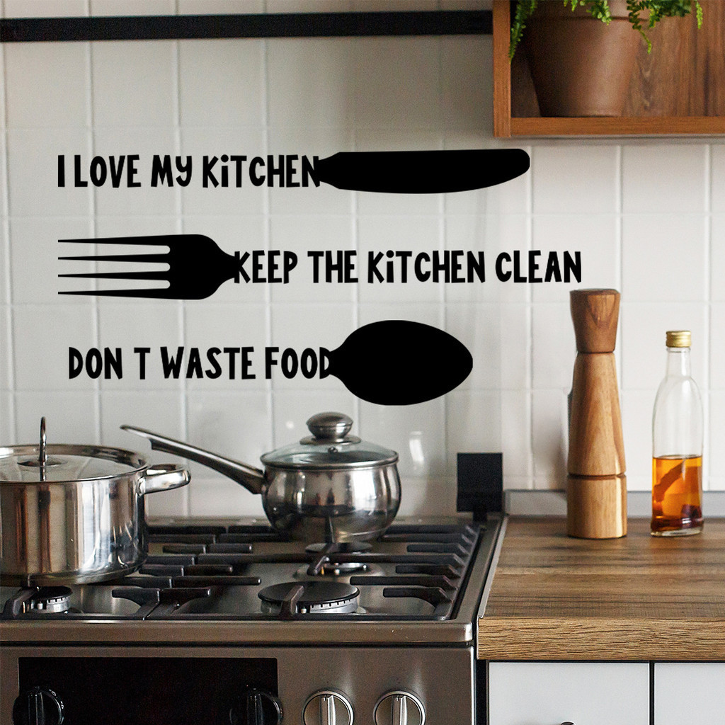 สติกเกอร์วอลล์เปเปอร์ ลาย the Kitchen Is the Heart of the Home มีกาวในตัว สําหรับตกแต่งผนังห้องครัว ราคา ถูกที่สุด ดีลบีเคเค แกลเลอรีภาพที่ 8