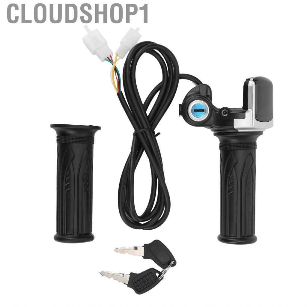 Cloudshop1 Twist Throttle Grips Accelerator Handle Waterproof  Comfortable LED Indicator for Motorcycles Scooters