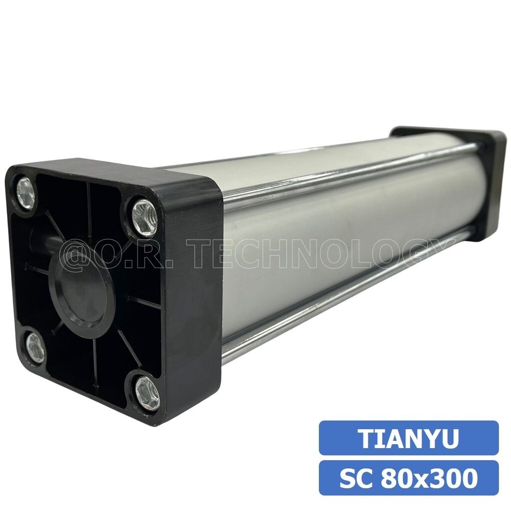 SC80 กระบอกลม รุ่นมาตรฐาน กระบอกลม 4 เสา Standard Cylinder Air Pneumatic SC (Bore 80 x Stroke 25-400)