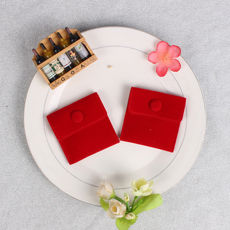 ใหม่ กระเป๋ากํามะหยี่ สําหรับใส่เครื่องประดับ สร้อยคอ ต่างหู แหวน - รูปที่ 2