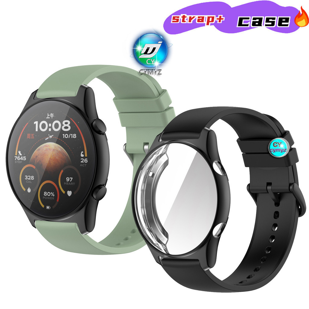 Honor Watch GS 3 GS3 GS 4 เคสป้องกัน สายนาฬิกาซิลิโคน สายนาฬิกา HONOR Watch GS 3 GS 4 สาย สายรัดข้อม