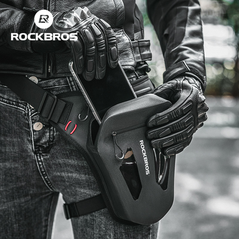 Rockbros กระเป๋าเป้สะพายหลัง กระเป๋าคาดเอว สามารถปรับได้ เหมาะกับการขี่รถมอเตอร์ไซค์ สําหรับผู้ชาย และผู้หญิง