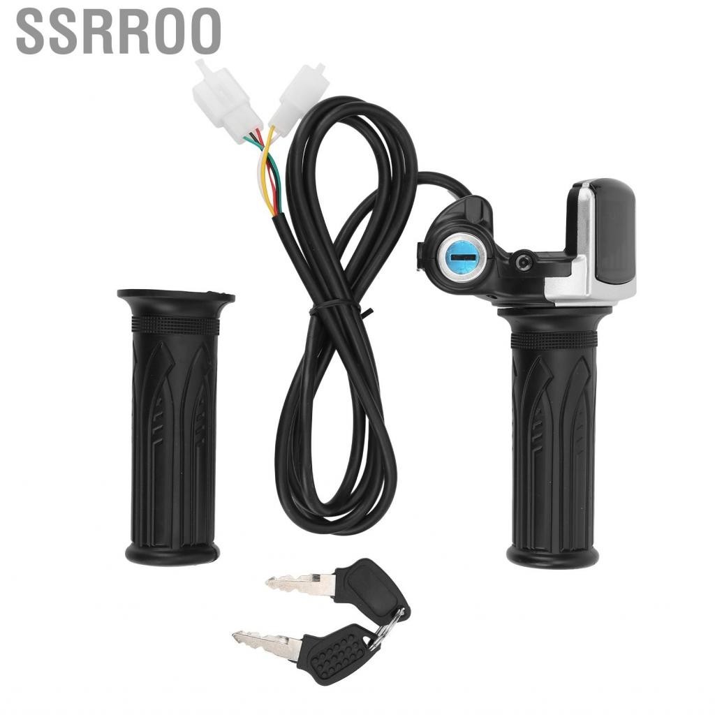 Ssrroo Twist Throttle Grips Accelerator Handle Waterproof  Comfortable LED Indicator for Motorcycles Scooters