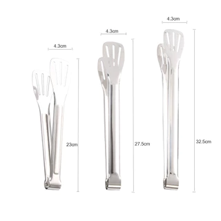 CDiscount คลิปหนีบอาหารสแตนเลส ที่คีบบาร์บีคิว ย่างเนื้อ ที่คีบปากเป็ด stainless steel food clip