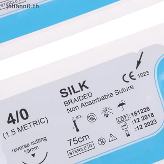Joliann0 12PCS Surgical Silk Thread Suture Surgical Practice Kit th