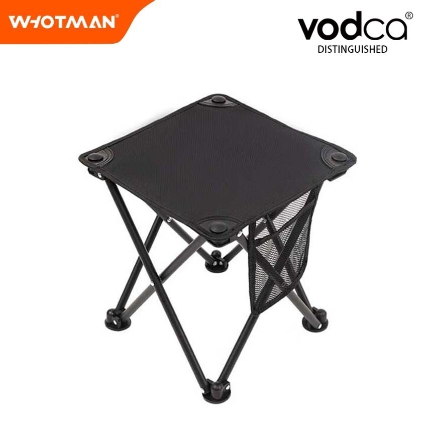 Vodca-WHOTMAN เก้าอี้พับกลางแจ้ง พกพาสะดวก แข็งแรง ทนทาน แบบพกพาสำหรับตั้งแคมป์ WH-D1