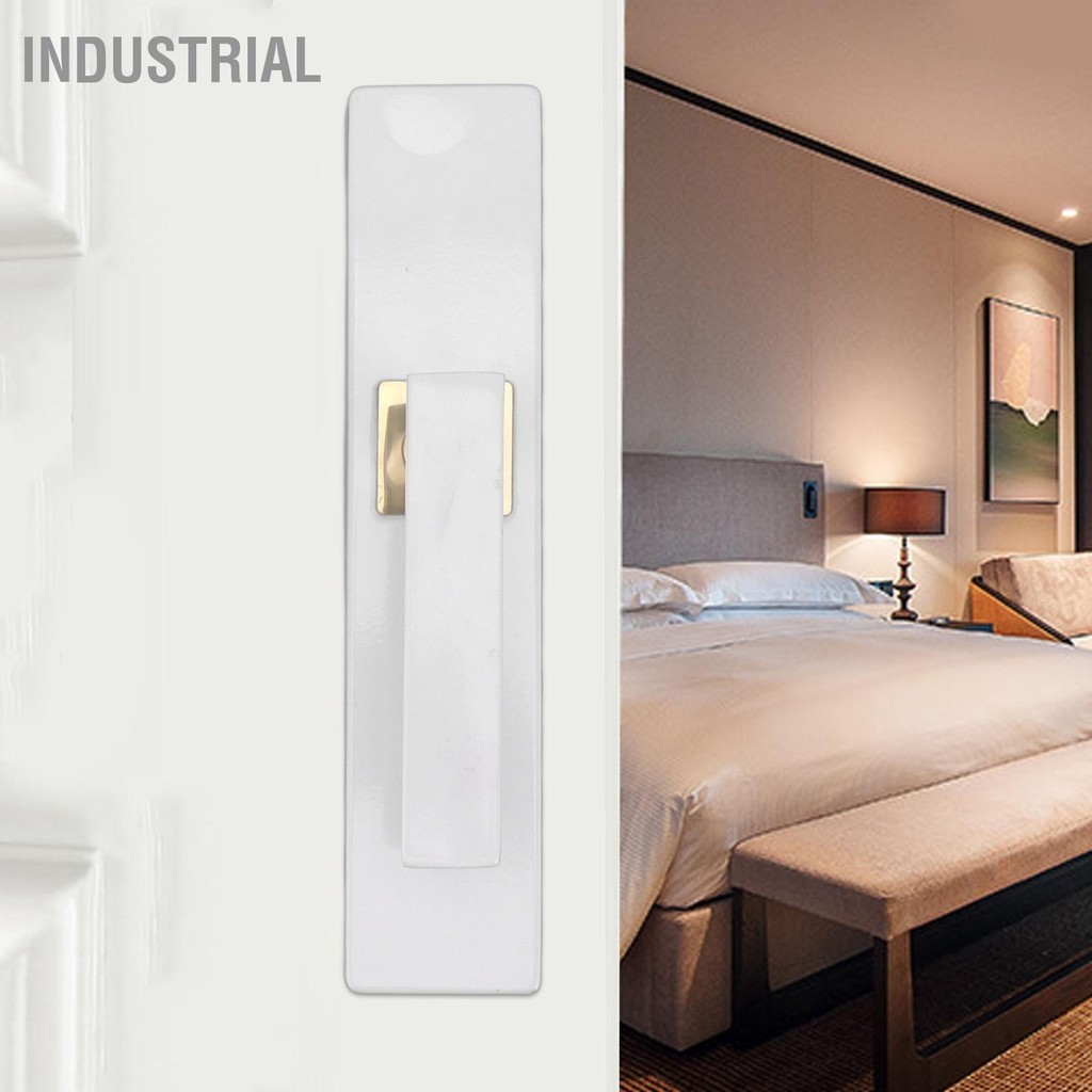 Industrial คันโยกประตู Lockset ล็อคมือจับประตูชุดคันโยกประตูทางเข้าพร้อมกุญแจสำหรับห้องน้ำห้องนอนสีขาว