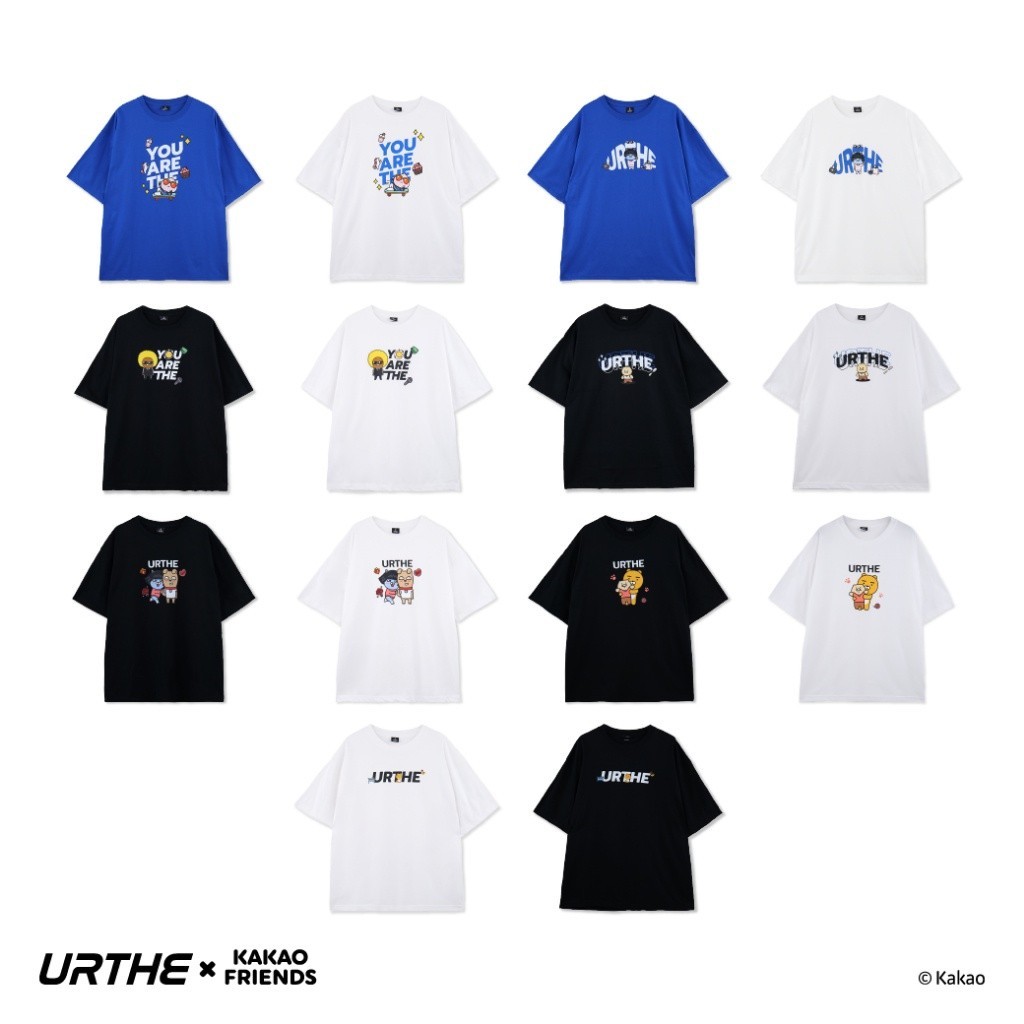 ใหม่ URTHE - เสื้อยืด KAKAO FRIENDS New Series Set 1