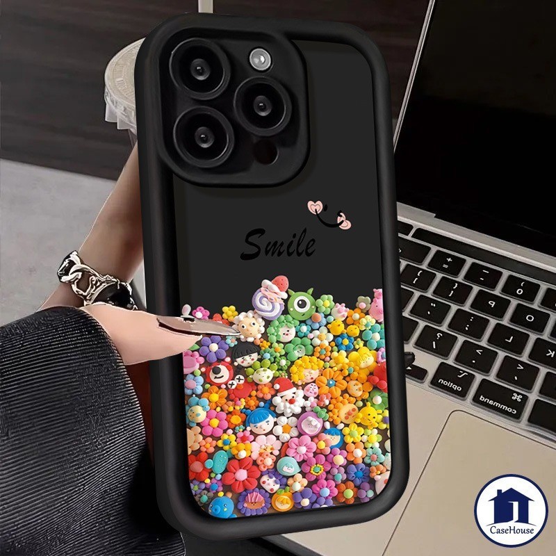 เคสตุ๊กตาดอกไม้น่ารักสำหรับ OPPO A15 A58 A17 A38 A57 A77 A16 A78 A54 A7 A5s A12 A18 A17K Reno 8T 5 5F A3s A53 A9 A5 A31